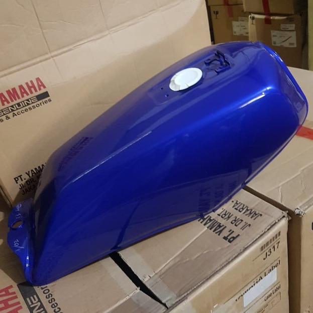 TANKI BENSIN RX KING [29N-F4110-00-P2] / [3KA-F41100-00-P1] BIRU POLOS | ASLI YAMAHA YGP 100%