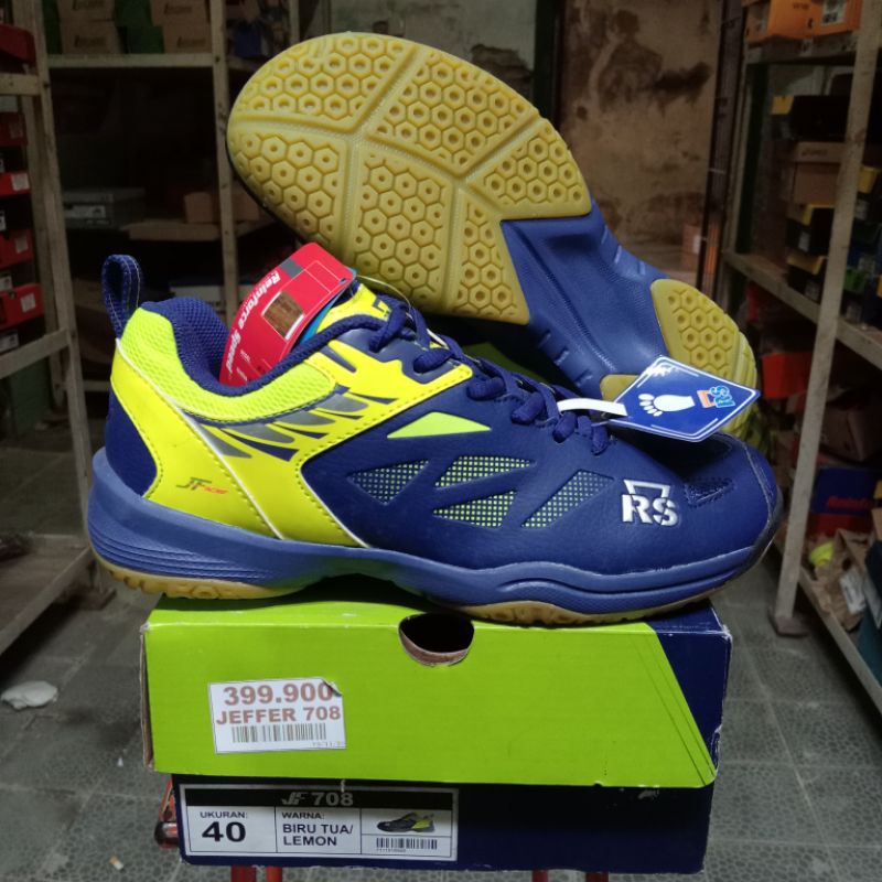 sepatu badminton RS JF 708 obral minus