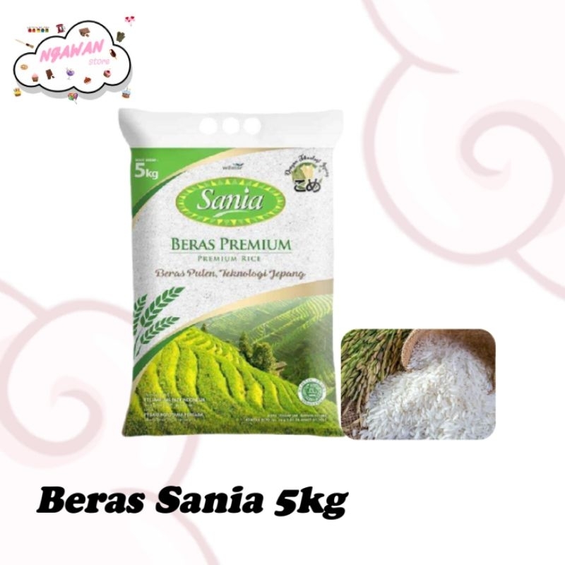 

5kg Beras sania - beras pulen - beras kemasan 5kg