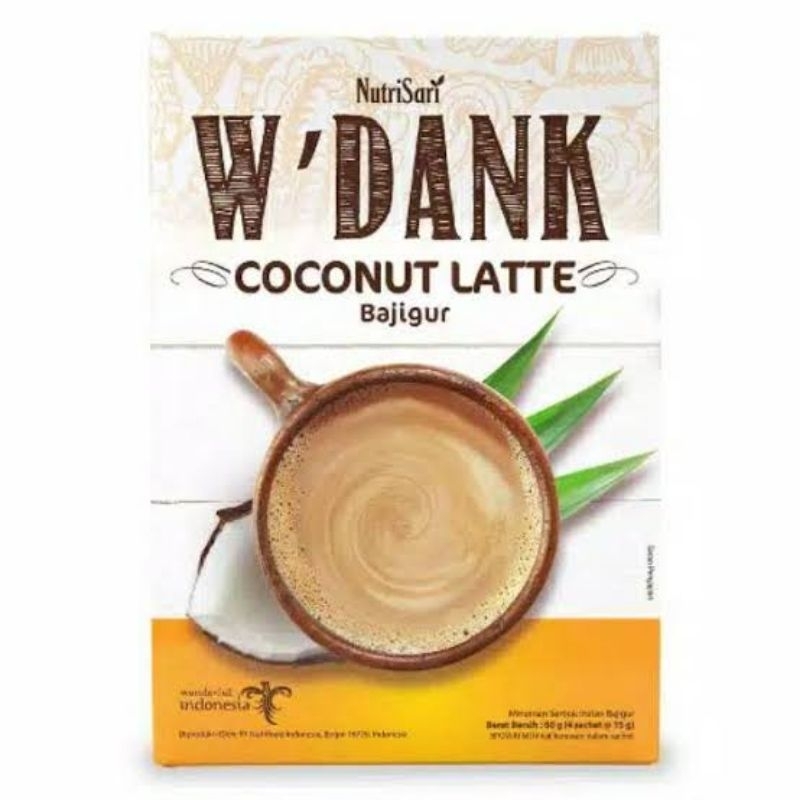 

Nutrisari W'dank Coconut latte isi 4 sachet