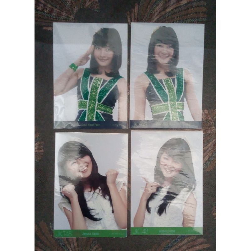 Official PP Photopack Foto Devi Kinal Putri Jessica Vania Jeje JKT48 Set Apop American Pop Gokigen