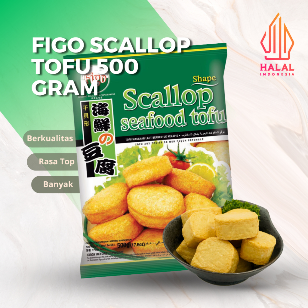 

[GROSIR] FIGO SCALLOP SEAFOOD TOFU TAHU IKAN KERANG 500 GRAM