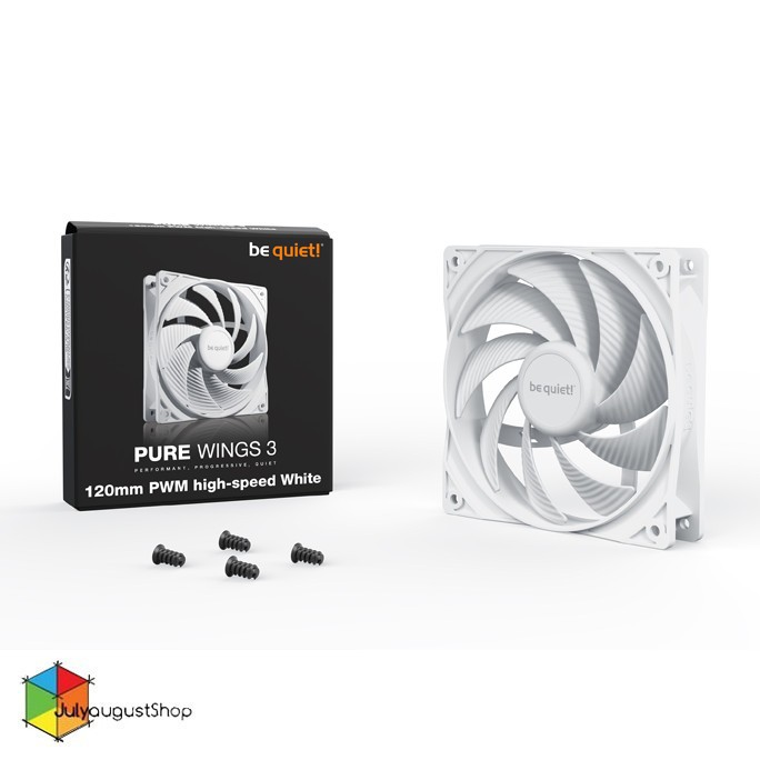 Be Quiet PURE WINGS 3 120mm PWM high-speed White - Single Pack