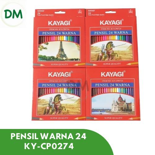 

SATU SET Pensil warna KAYAGI 12 warna dan 24 warna super quality