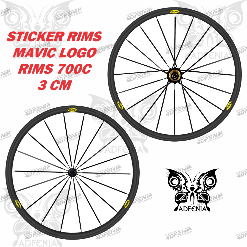 Stiker Decal Rims Mavic Logo 700c