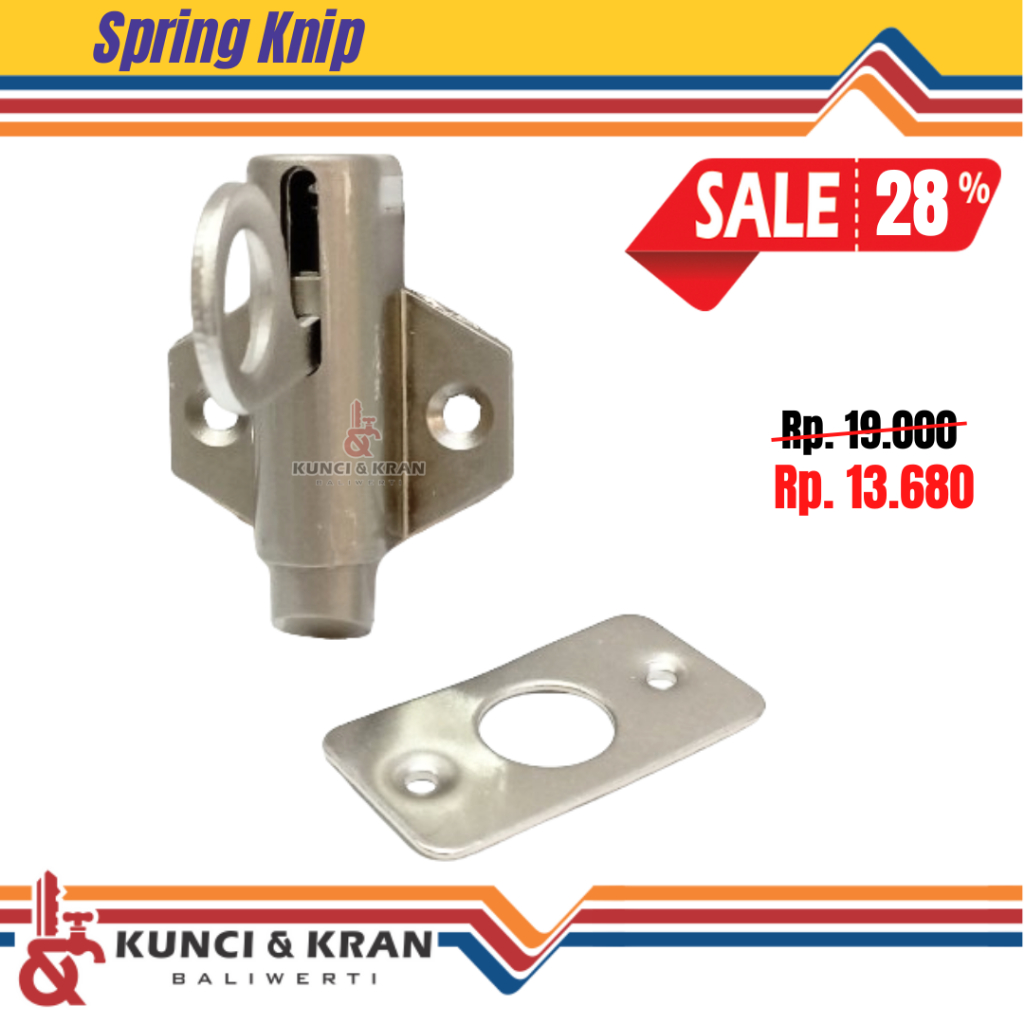 Spring knip Ferza SN Grendel jendela bulat kunci jendela kayu Pengunci Jendela