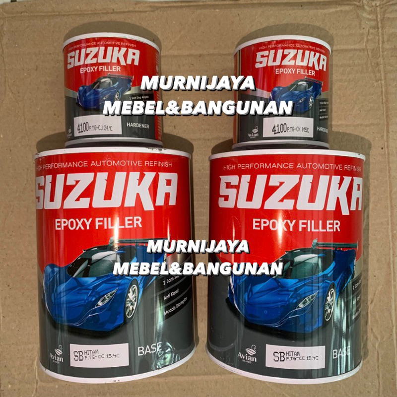 EPOXY SUZUKA CAT DASAR  1KG/1L WHITE/BLACK/GREY FILLER MOBIL/MOTOR