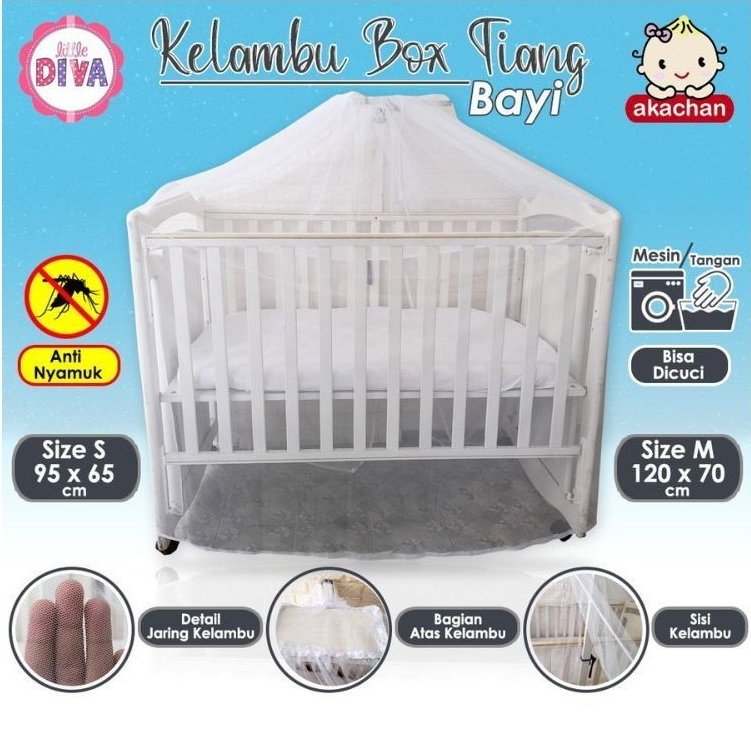 PO KELAMBU untuk BOX BAYI TIANG - Sarung Anti Nyamuk Akachan dekorasi kamar bayi