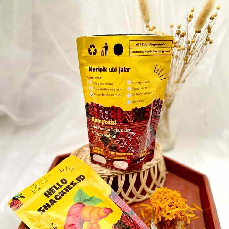 

Keripik Ubi Jalar Rasa Sweety Roasted Corn