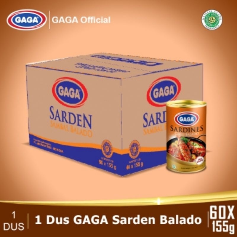 

GAGA Sarden Chili Balado 155g (1 DUS)