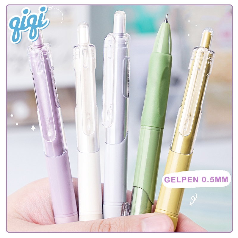 

Gel Pen Pulpen Gel Warna Morandi 0.5mm 1 PCS - Qiqi Treasure