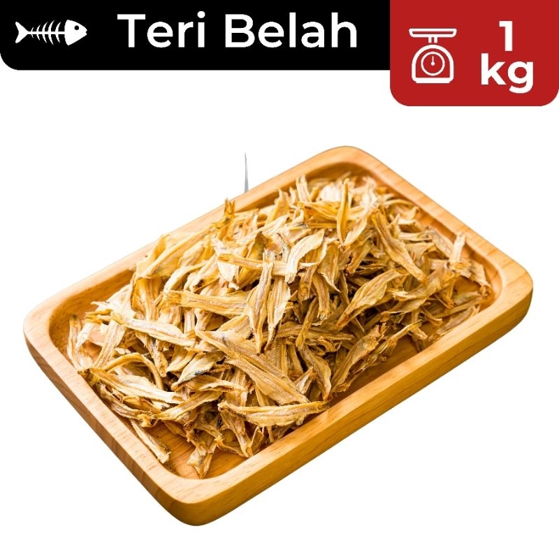 

1kg Teri Belah SUPER / Jengki Belah / Teri Jengki Belah / Ikan Asin Murah / Ikan Asin Enak