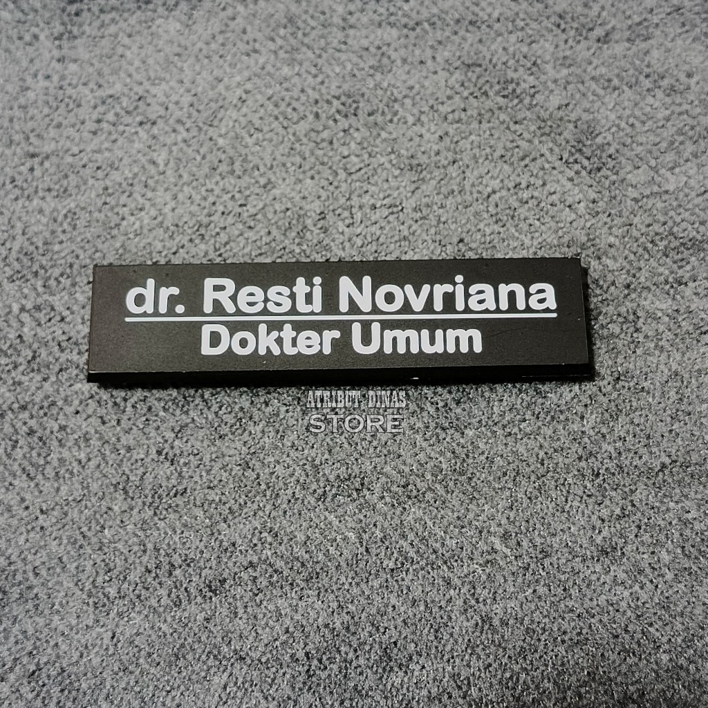 

Name Tag Custom dua baris