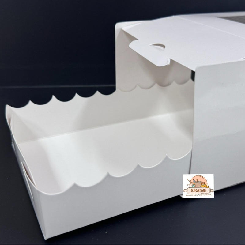

Dus Bolu gulung PUTIH 12x10x25 cm / kemasan box kue dus roll cake cake box