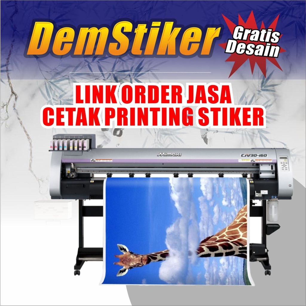

Stiker Custom Printing Vynil Meteran Bisa Request Stiker Apapun