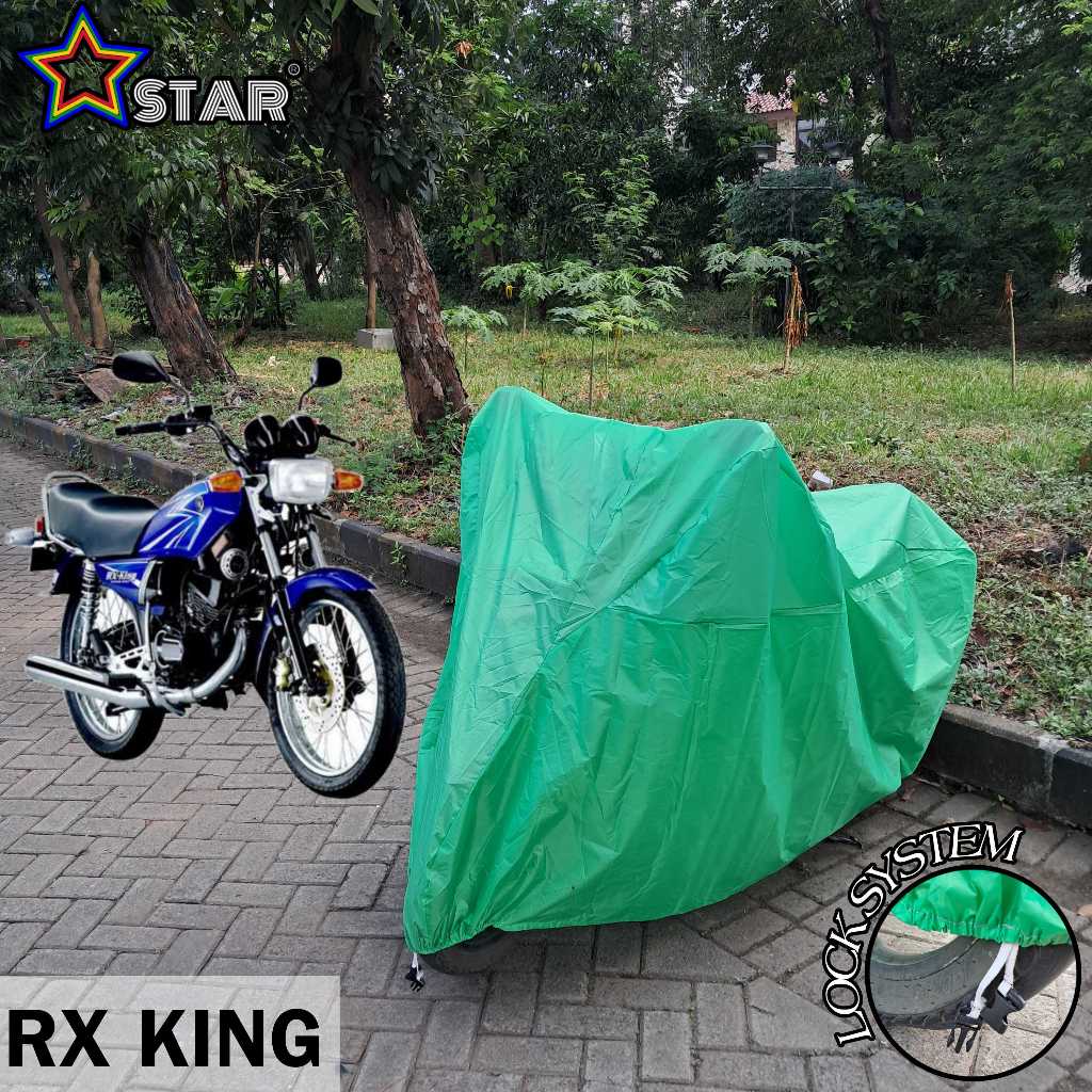 Sarung Motor RX KING Hijau Polos Cover Motor PREMIUM