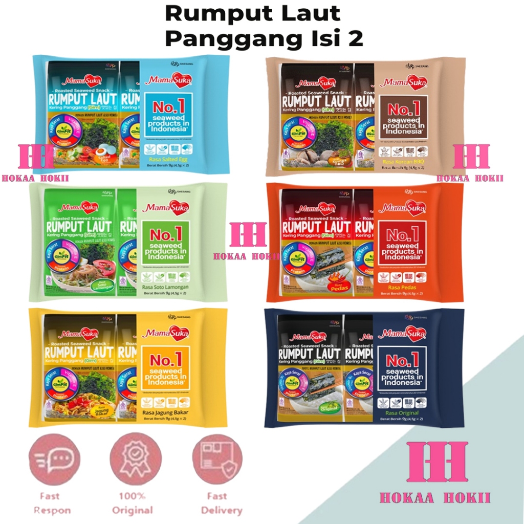 

MamaSuka Rumput Laut Panggang Isi 2 x 4,5 gr