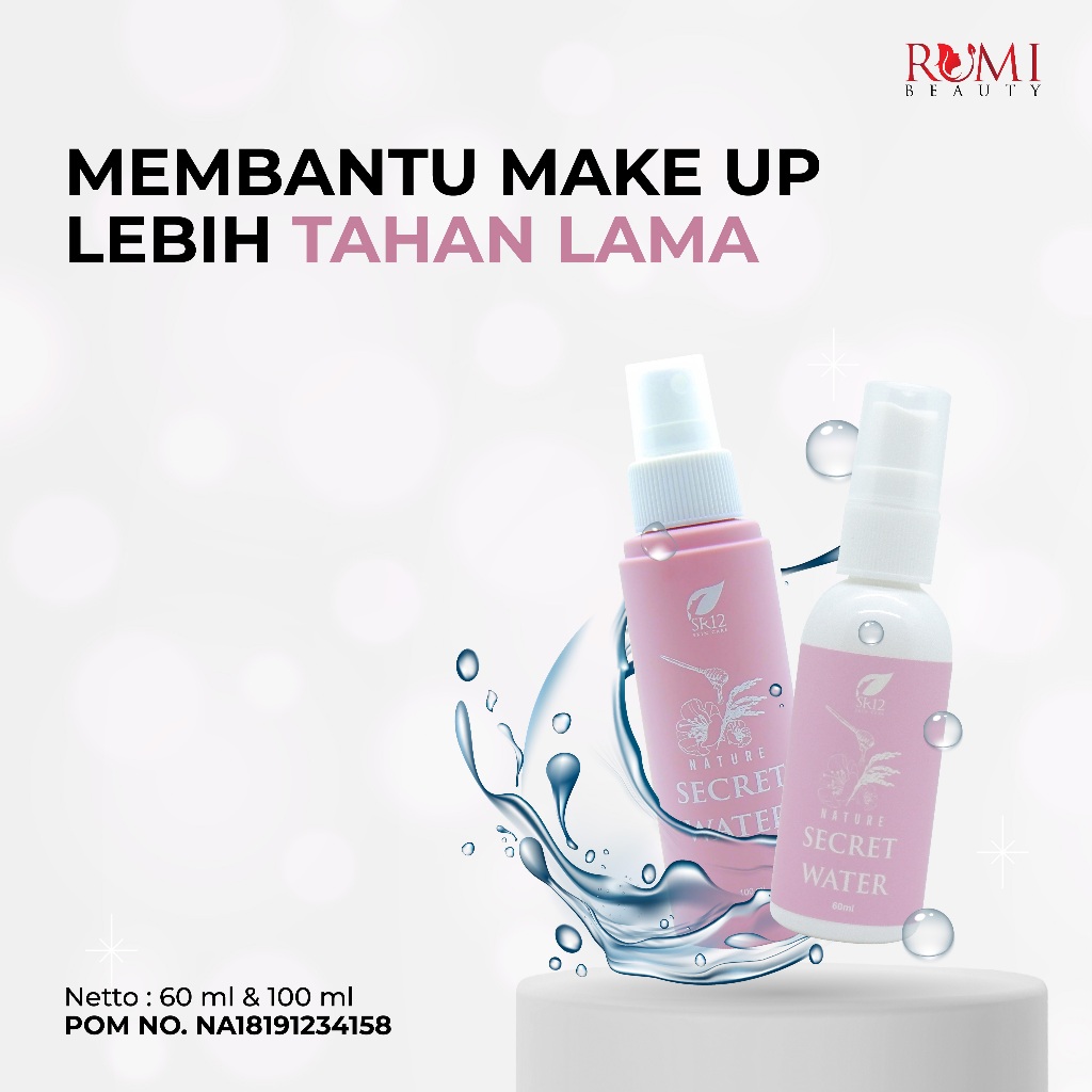 NATURE SECRET WATER / SPRAY WAJAH / PELEMBAB WAJAH / SPRAY WAJAH BERJERAWAT/ SPRAY WAJAH BERMINYAK