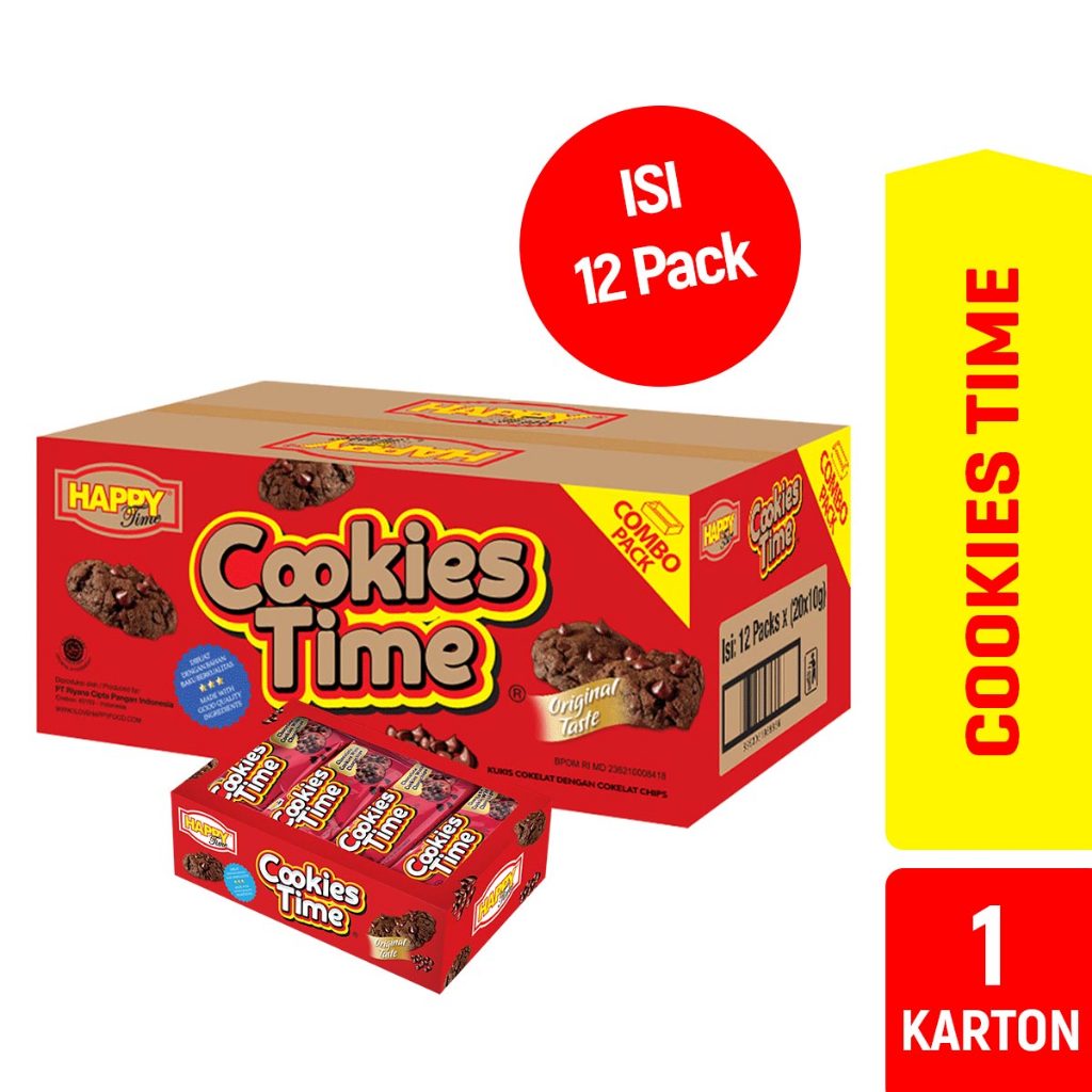 

Happy Time Cookies Time (1 Karton isi 12 Combo Pack)