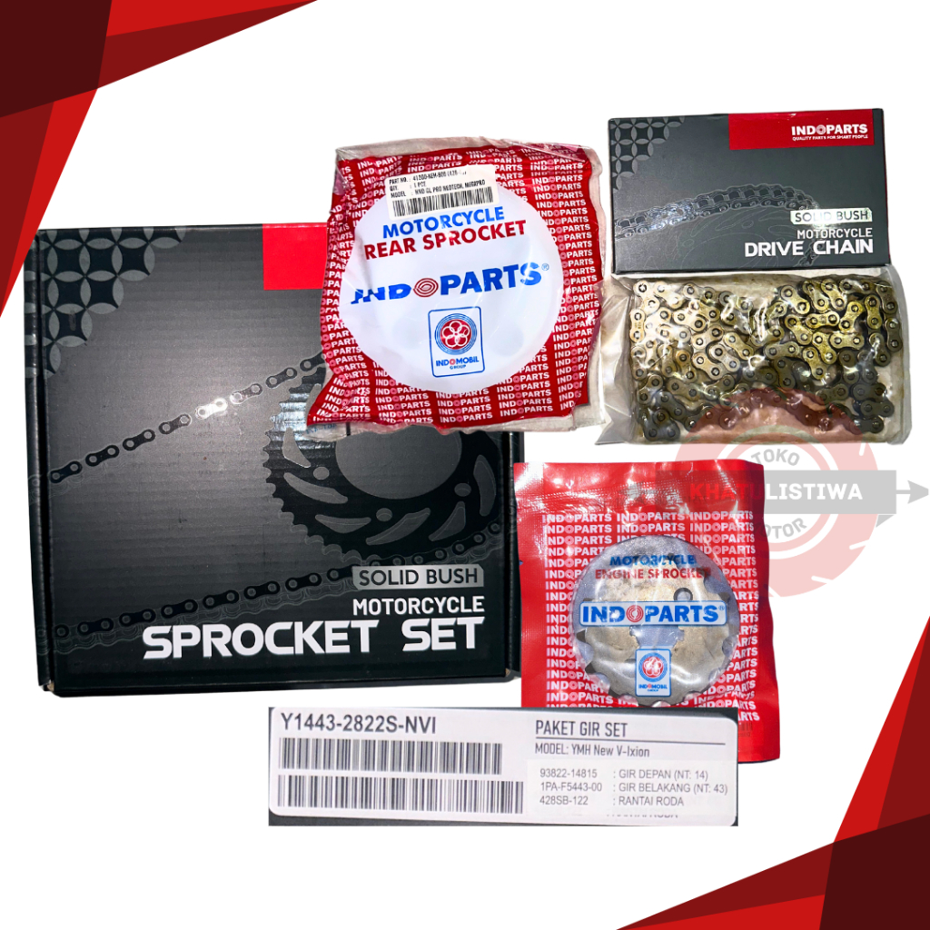 GIR SET GEAR PAKET VIXION NEW VIXION OLD INDOPARTS ORIGINAL 100%