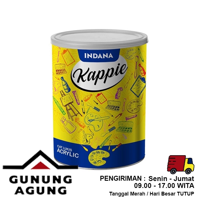 

KODE E19C Kappie Cat Lukis Akrilik Acrylic Kaleng 1 kg