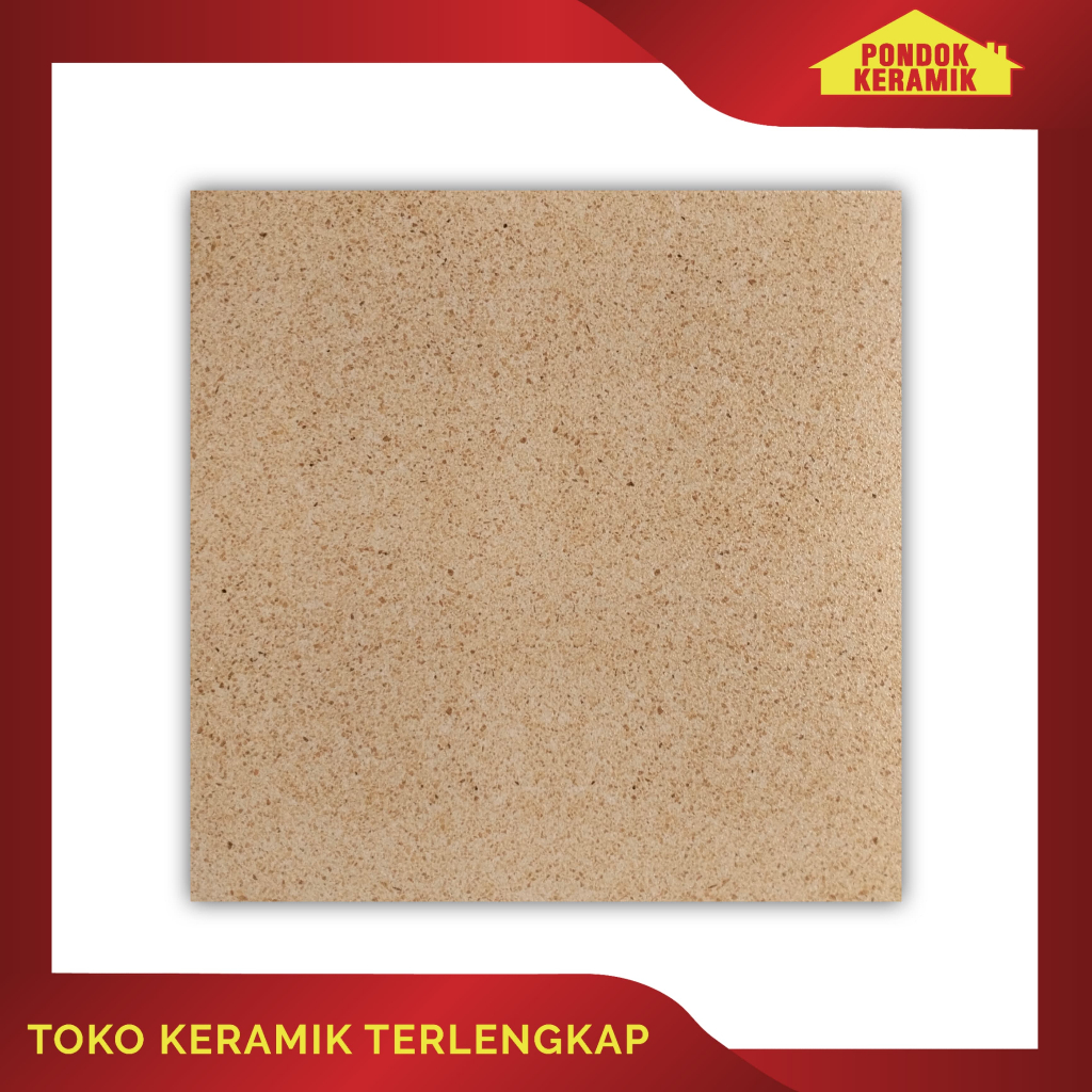 Keramik Lantai Avignon 40x40 Roma Cream Motif Batu-Batuan