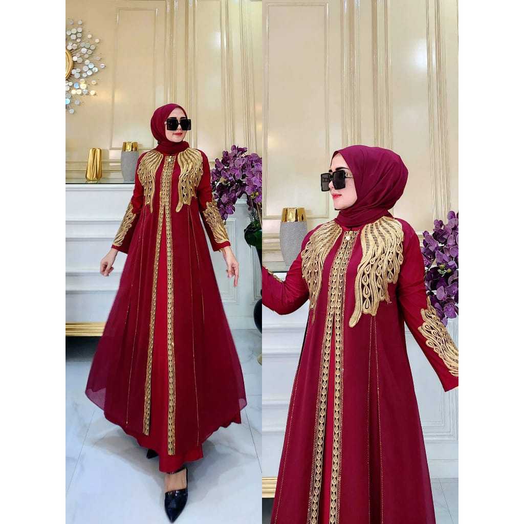 Gamis terbaru gamis murah baju abaya baju murah baju terlaris baju viral Gamis Abaya Turkey Hitam SH