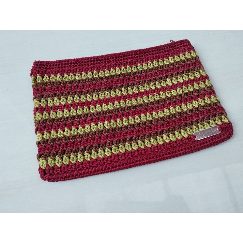 pouch rajut handmade dompet rajut handmade dompet serbaguna dompet kosmetik