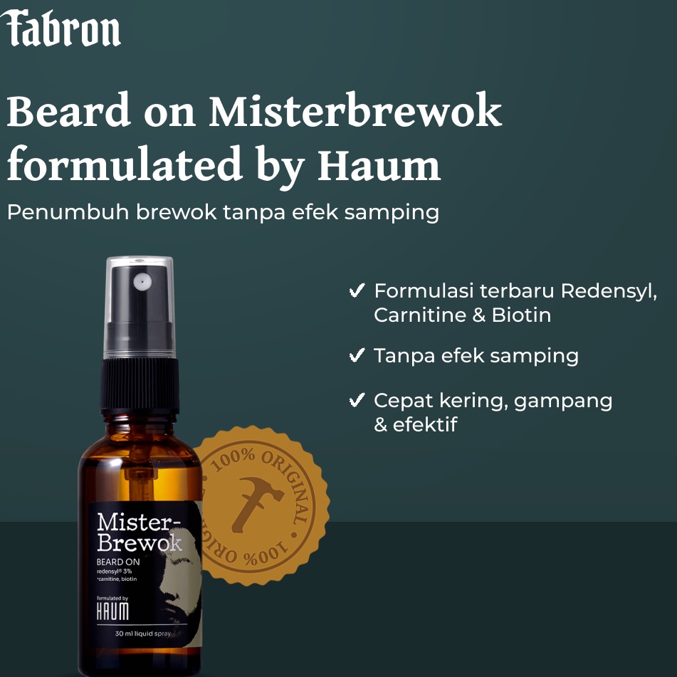 Terlaris MisterBrewok Beard On  Penumbuh Brewok dengan LCLT