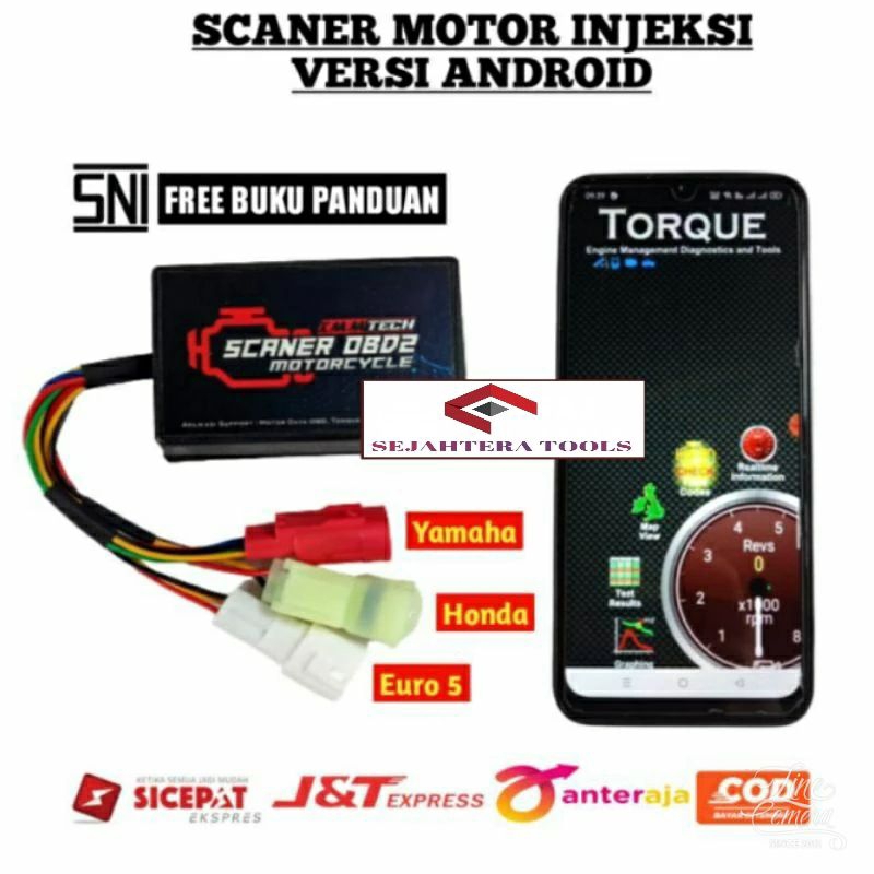 SCANER SCANNER OBD 2 MOTOR INJEKSI VERSI ANDROID scaner sacaner honda beat fi vario fi