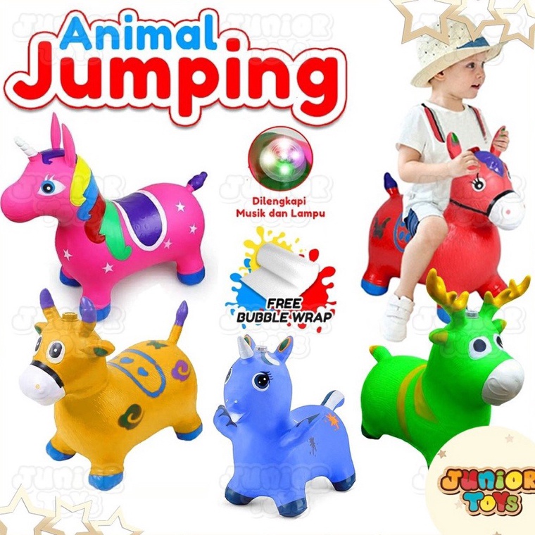 Penjualan Terbanyak BISA COD MAINAN ANAK KUDA JUMPING KARET KARAKTER  Kuda Kudaan Karet Jumping Anim