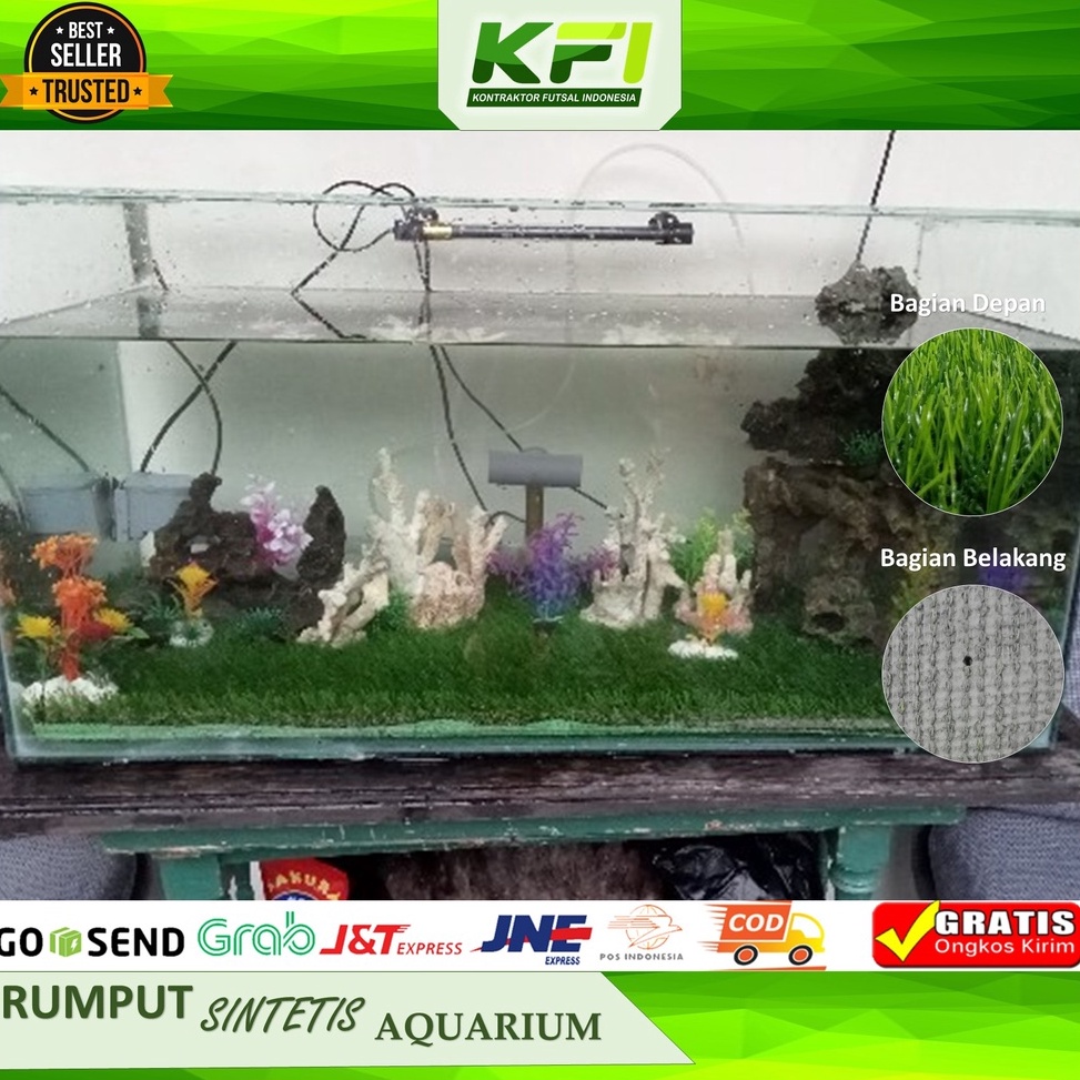 GK Rumput Sintetis Aquarium 6 X 4Rumput Sintetis Murah Untuk AquariumRumput Sintetis Meteran Aquariu