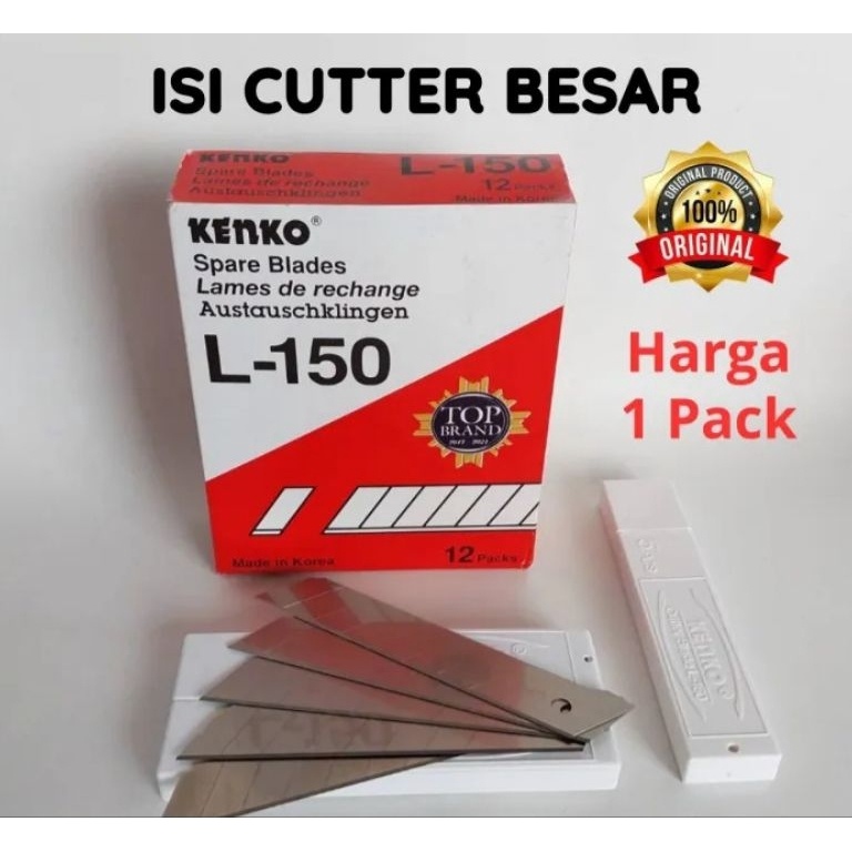 

KODE O26V ISI CUTTER KENKO L15 PER LUSIN 12PCS