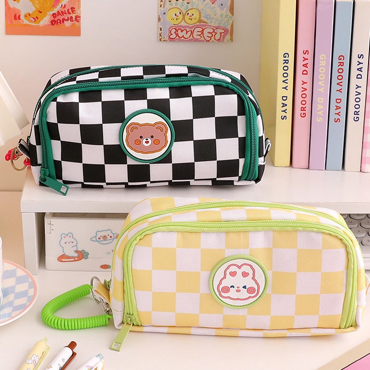 

Product Exclusive Tempat Pensil motif Kartun Beruang Sleting Korea Aesthetic Lucu Import Pencil casePremiumPlaid Zipper Kompartmen Imut Cute kelinci rabbit