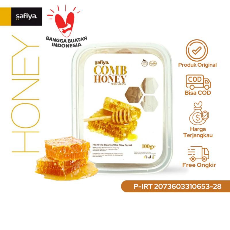 

Madu Sarang Honey Comb 100g Safiya