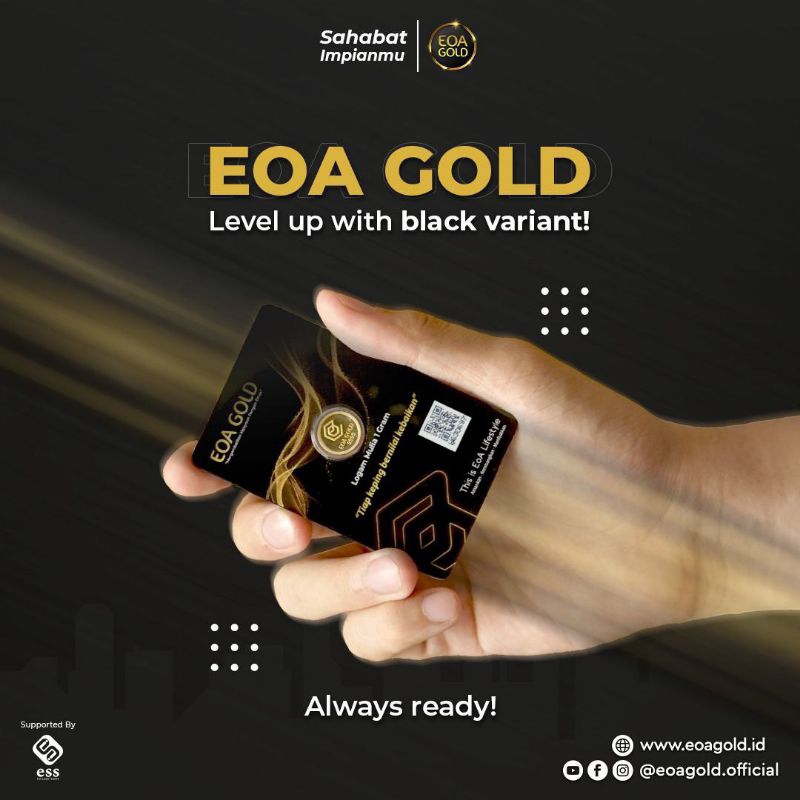 EMAS EOA GOLD 1 GRAM ORIGINAL BERSERTIFIKAT RESMI
