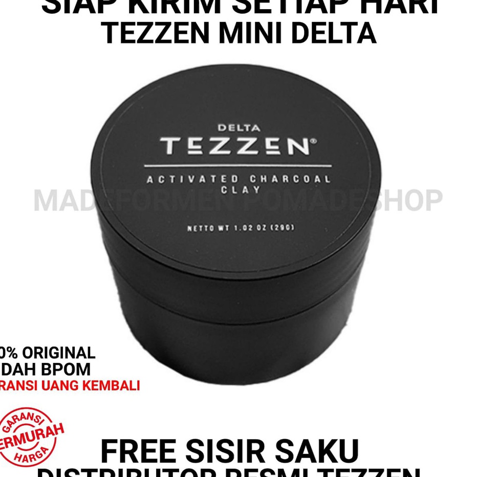 COD TEZZEN CHARLIE CLAY CHARCOAL TEZZEN CHARLIE CLAY MINI FREE SISIR SAKU