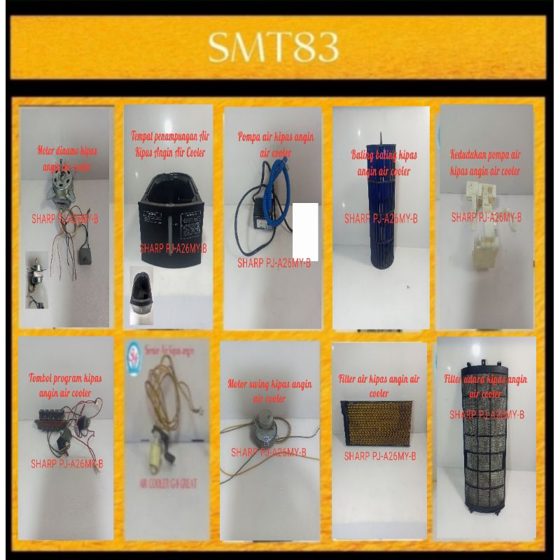 Spearpat kipas angin air cooler Sharp PJ-A26MY-B