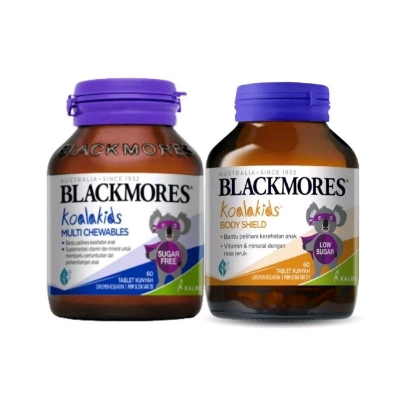 Blackmores Koala Kids Package. 1box isi 2 botol (Blackmores koala kids body shield + Blackmores Koal