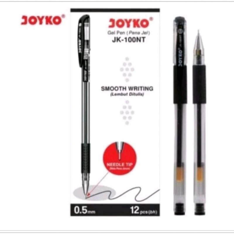 

Grosir 12 Pcs Pulpen Gel Joyko Hitam Jk - 100Nt