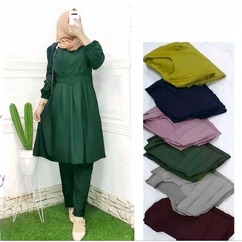 ONE SET FENITA//SETELAN PAKAIAN WANITA//SIZE S M L XL XXL//SETCEL MODIS STYLISH KEKINIAN//SETELAN WA