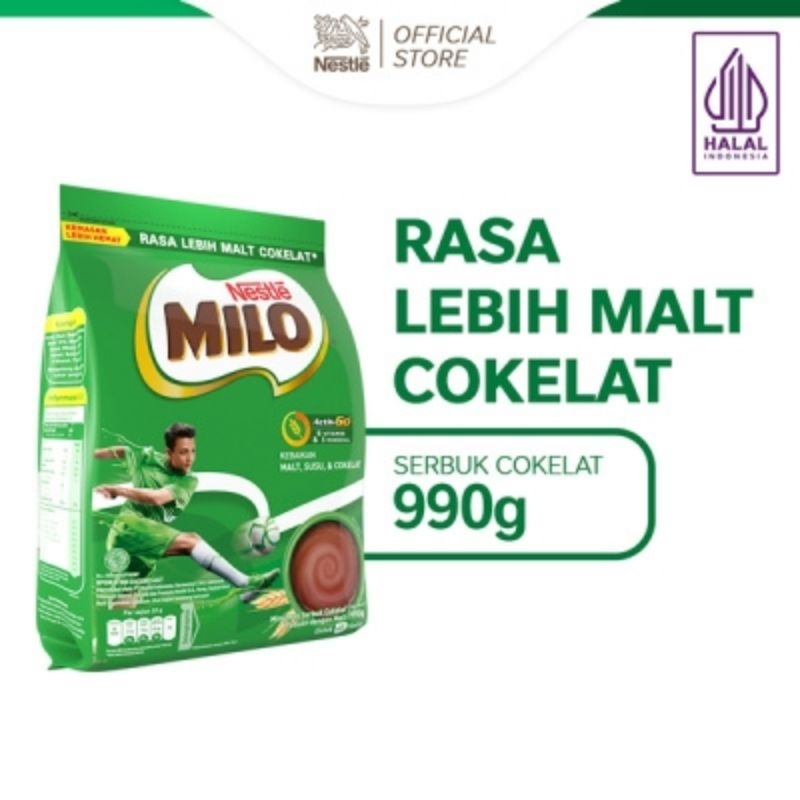 

MILO ACTIV-GO Susu Coklat Pouch 990gr