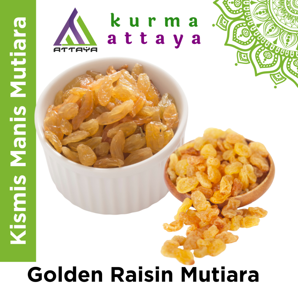 

500gr Kismis Manis Mutiara Golden Raisin