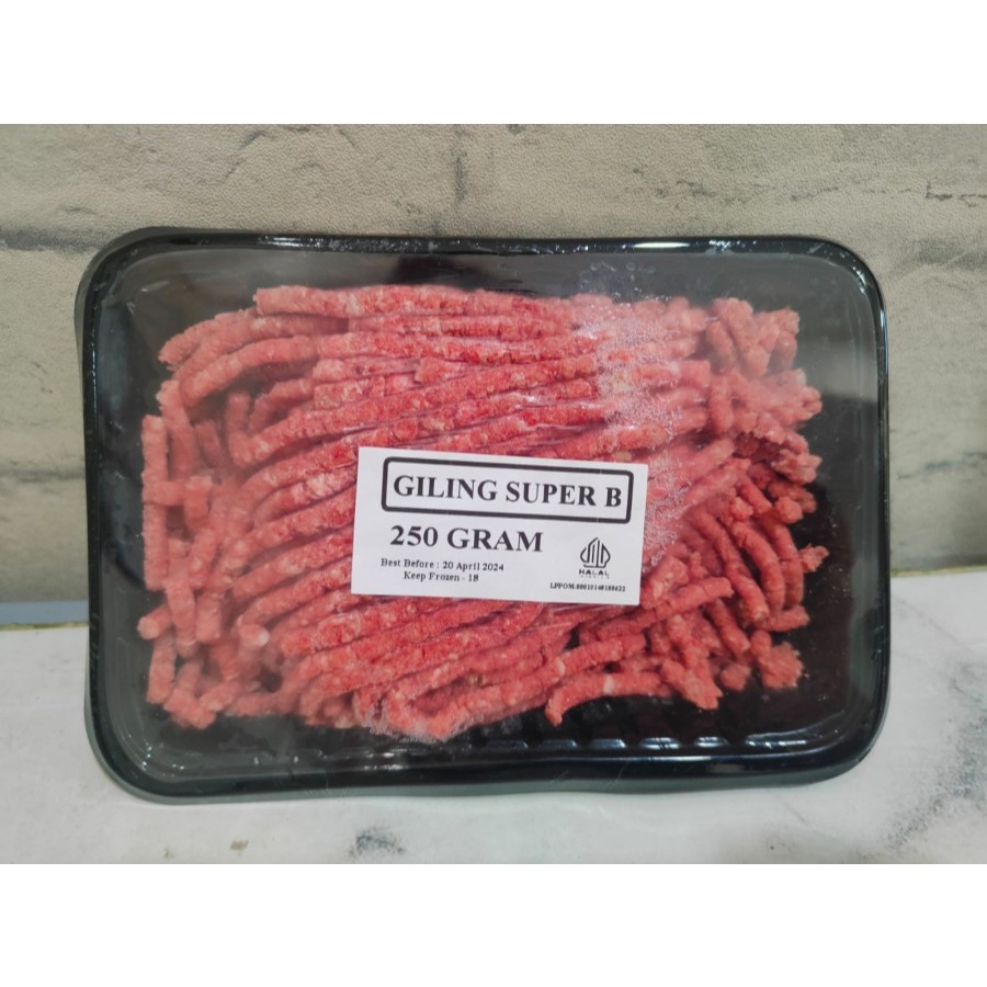 

Daging Giling Grade B 250gr|Daging Sapi Giling/Cincang Best Seller Grade B