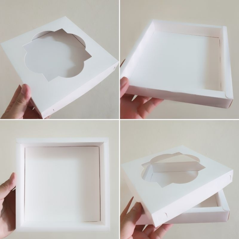 

( 10 PCS ) kardus mika souvenir dus mika hijab box mika bingkisan 16x16x3 cm