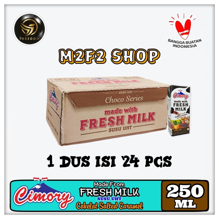 

Susu Cimory Fresh Milk Kotak UHT Cokelat Salted Caramel - 250 ml (Kemasan Karton)