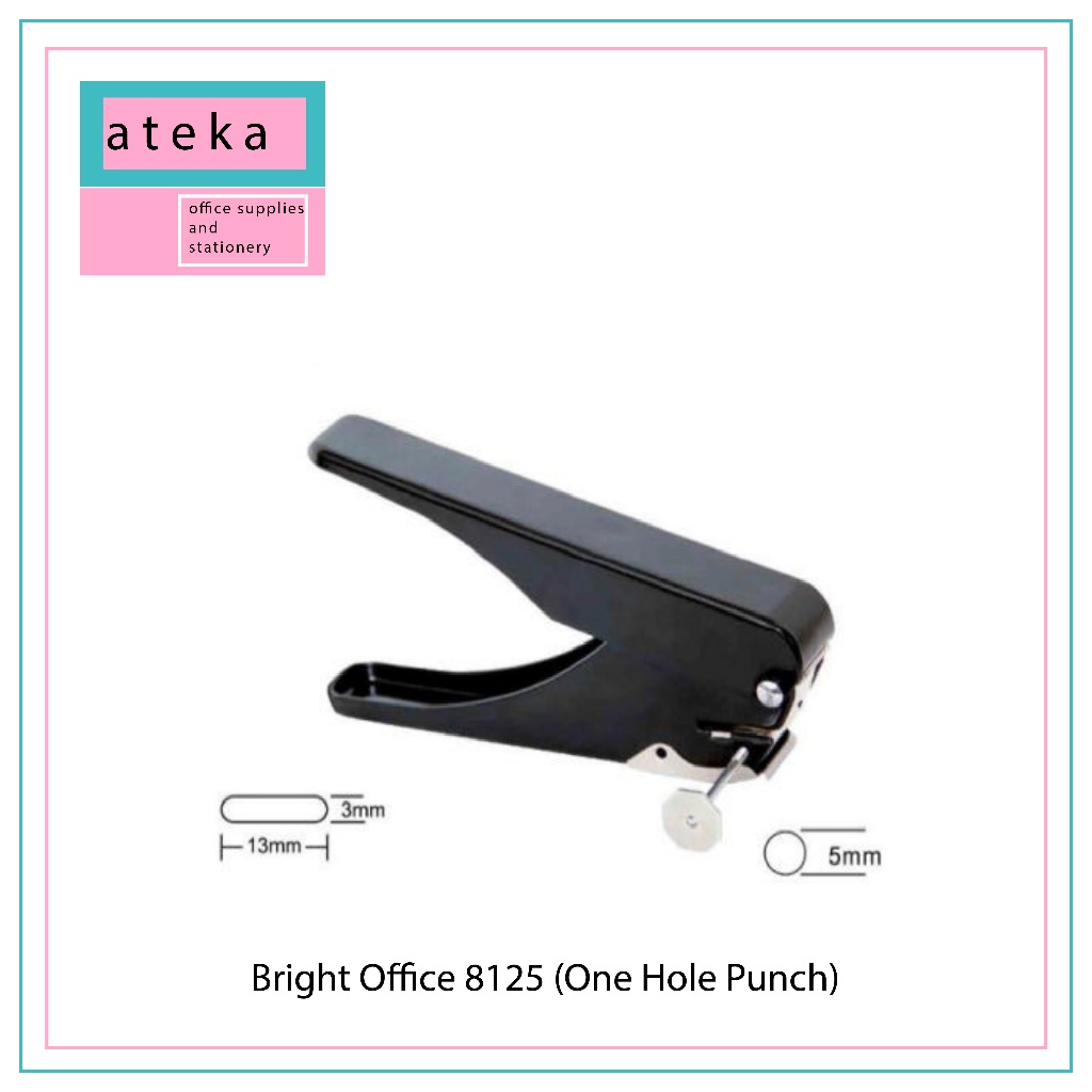 

Alat Plong Kertas 1 Lubang/ Pembolong Kertas | Bright Office 8125 (One Hole Punch)