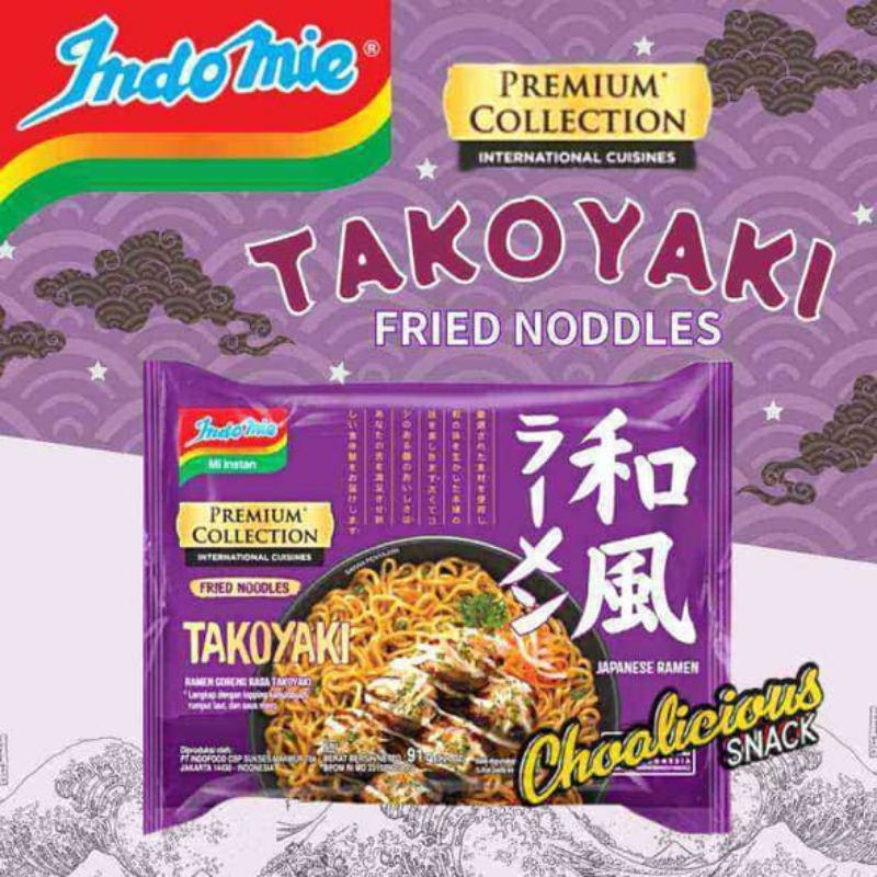 

mie indomie takoyaki fried noodles