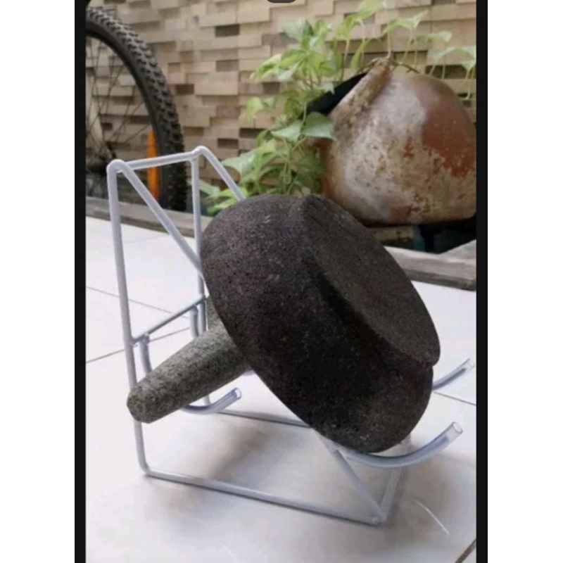 Rak Cobek Batu // Dudukan Cobek Batu // Alas Cobek Batu