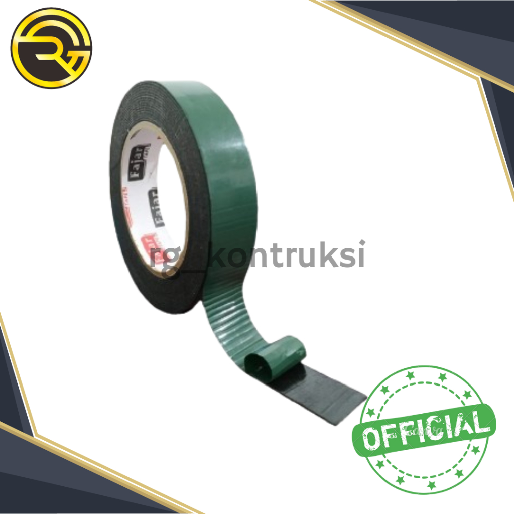 

Nachi Double Tape Foam 24 mm x 5 m Double Side Foam Hijau